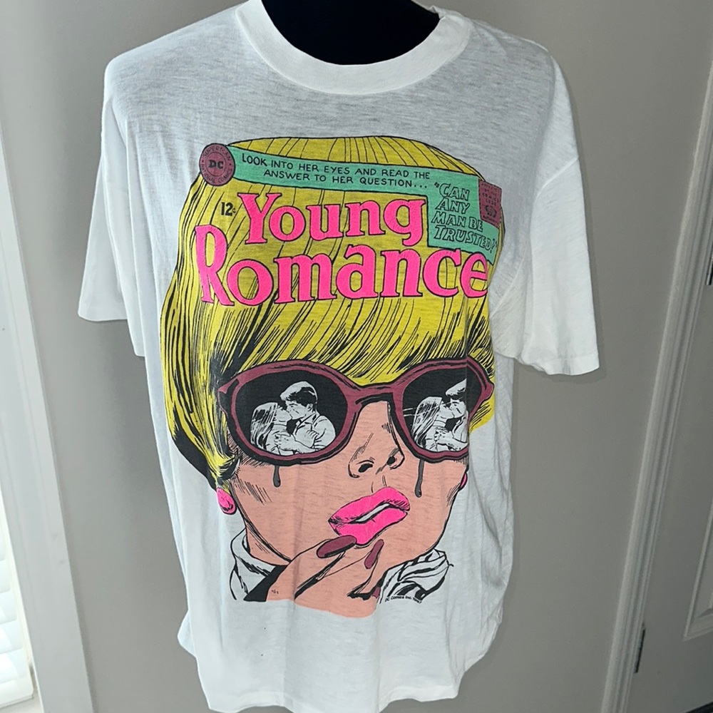 Vintage (1984-86) Young Romance T shirt, Hanes